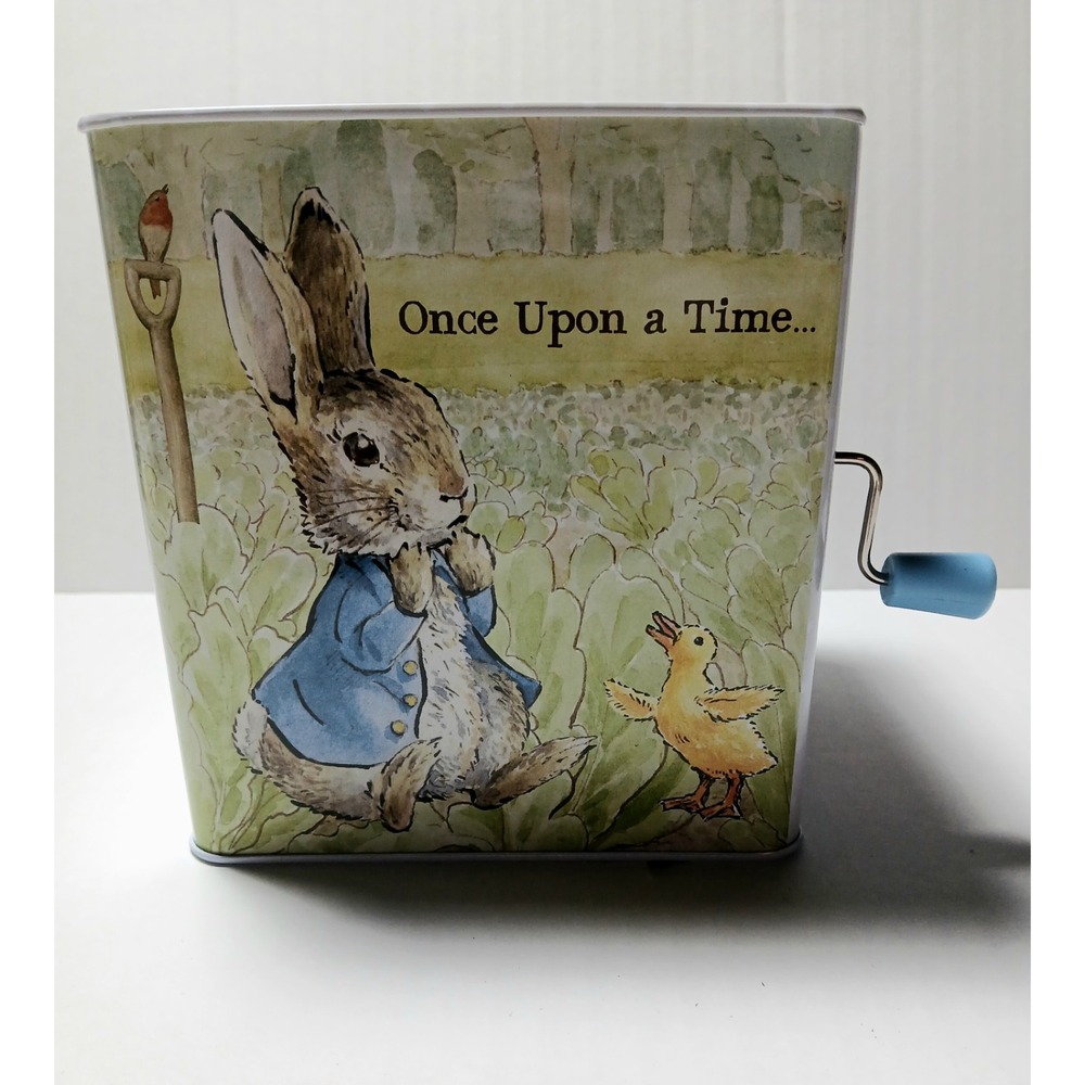 Peter Rabbit Jack In The Box Toy Beatrix Potter Music Metal Kids Preferred - Picture 2 of 10